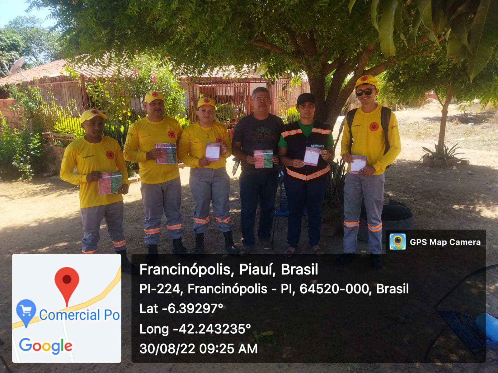 Imagem capa da notícia Em alusão a campanha Agosto Alaranjado, Secretaria de Meio Ambiente de Francinópolis realiza panfletagem contra queimadas