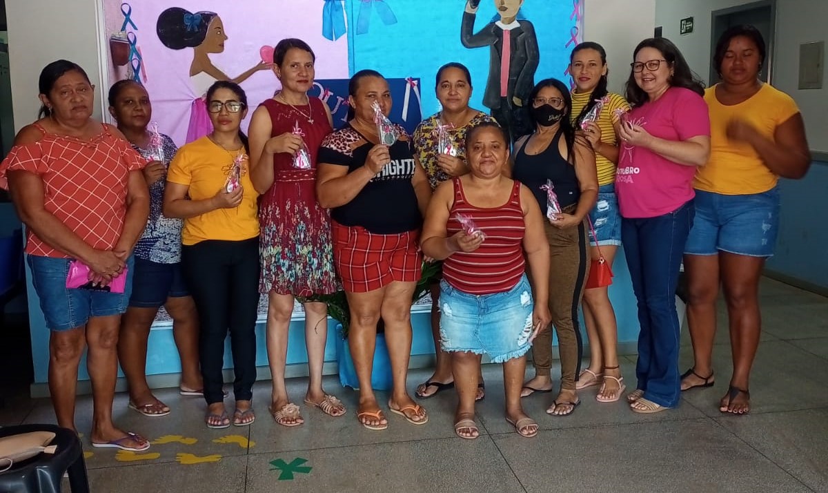 Imagem capa da notícia Secretária de Saúde realiza ação em alusão a campanha Outubro Rosa