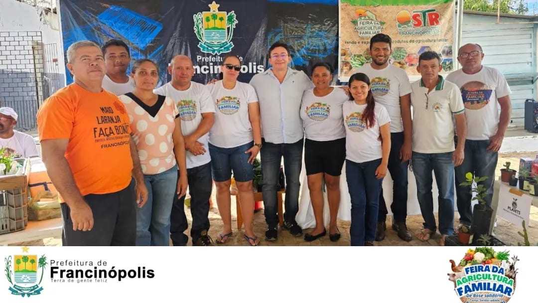 Imagem capa da notícia Prefeitura de Francinópolis realiza Feira da Agricultura Familiar de Base Solidária