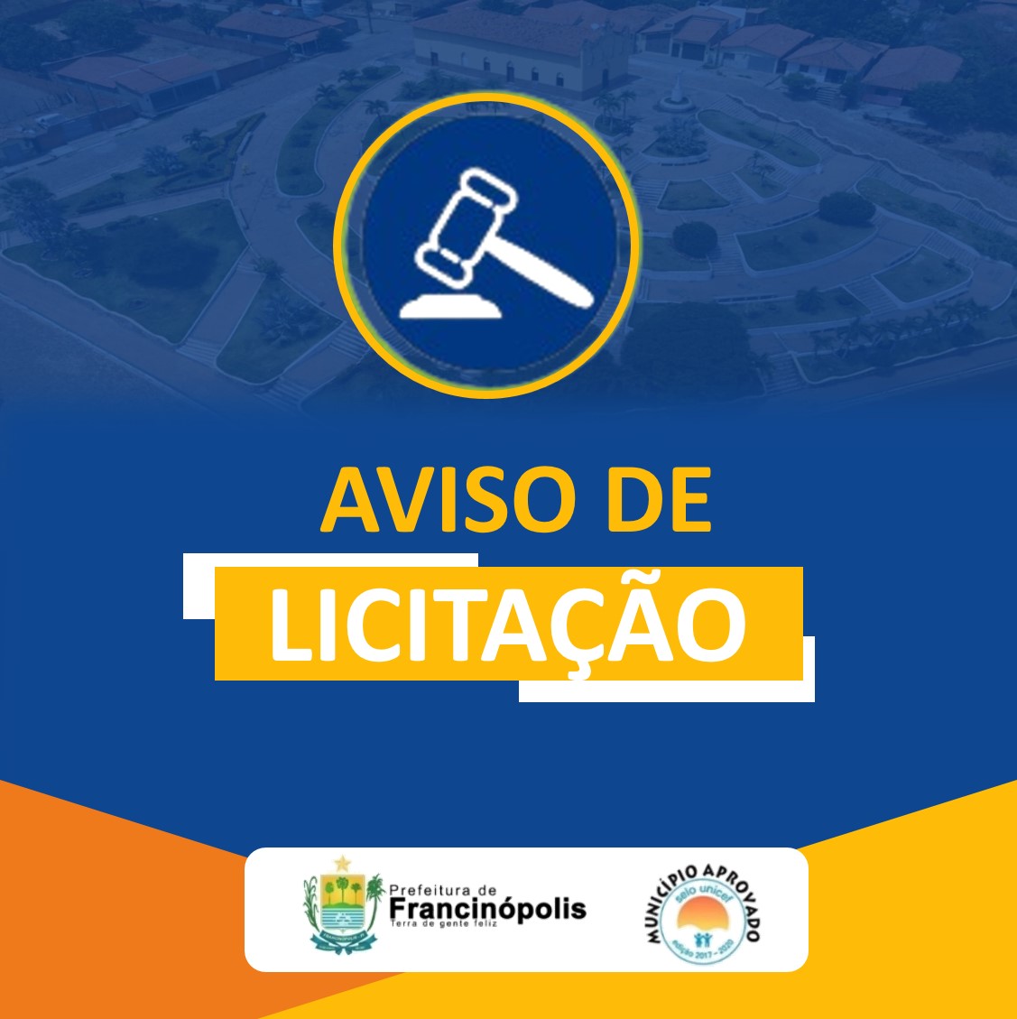 Imagem capa da notícia Aviso de licitação Concorrência Eletrônica nº 02.2023- Contratação de empresa especializada em obras e serviços de engenharia para requalificação urbana com reforma e ampliação do mercado público