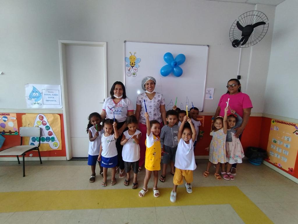 Imagem capa da notícia Celebrando o Dia Mundial da Saúde Bucal na Creche Profª Sueli