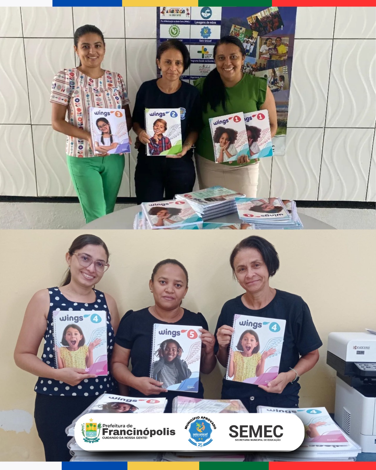 Imagem capa da notícia Educação de Francinópolis entrega livros didáticos de Inglês para as escolas do Ensino Fundamental I