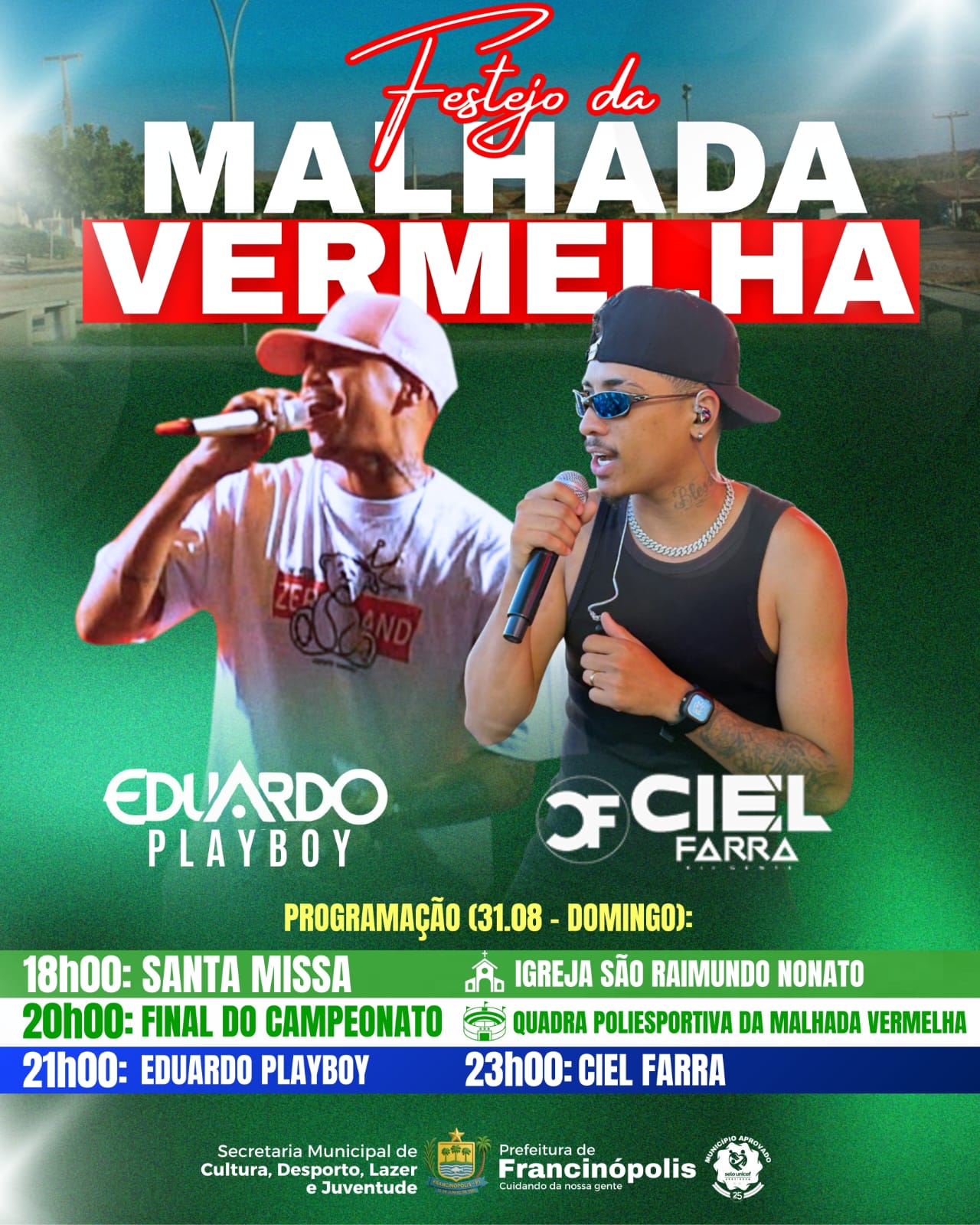 Imagem capa da notícia Festejo da Malhada Vermelha 2025 reúne fé, esporte e música em uma grande celebração